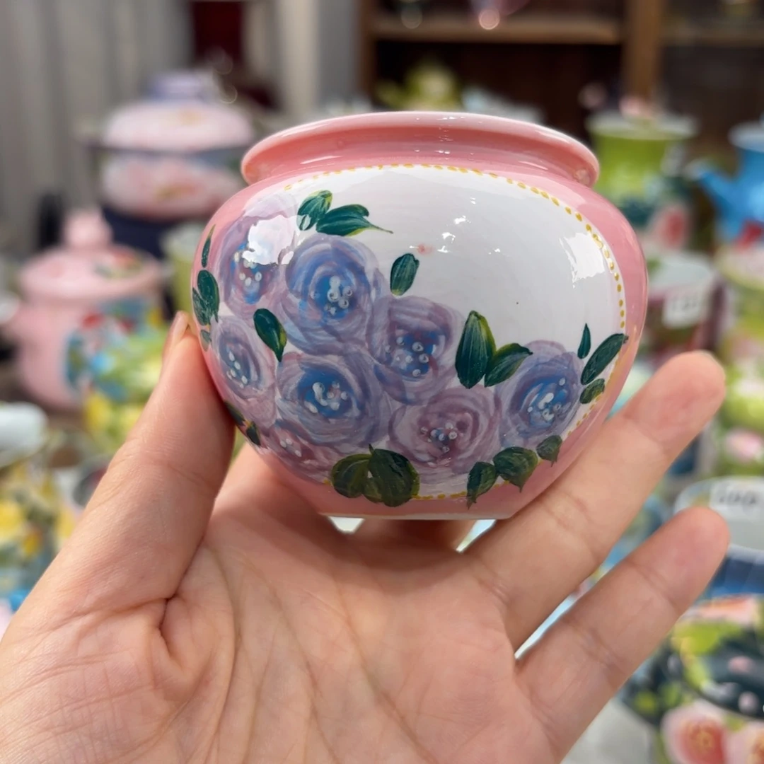 瓷片景德镇手绘高温釉下彩陶瓷茶具