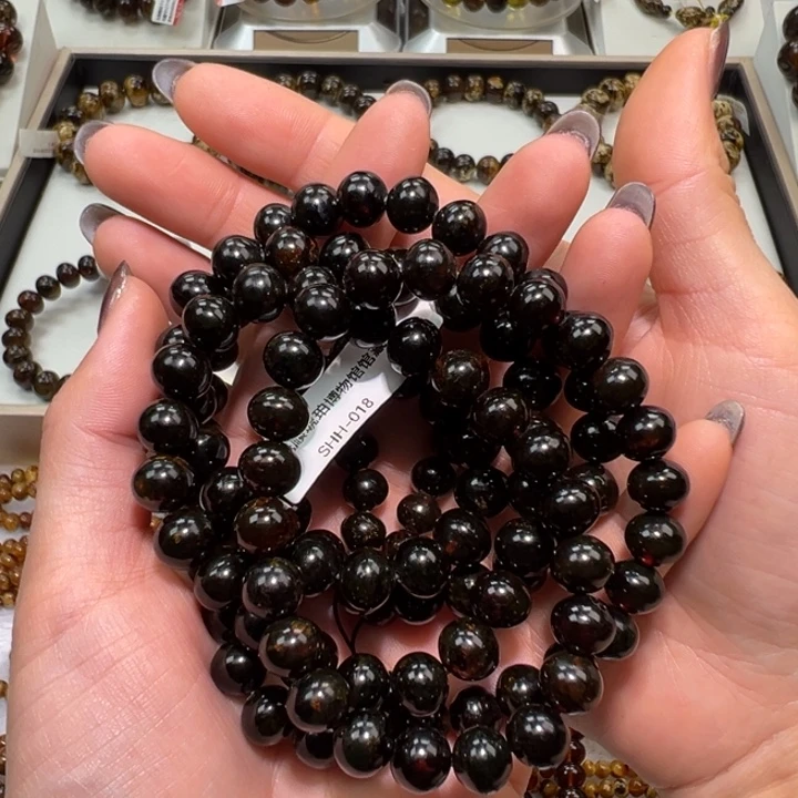 开***果琥珀未镶嵌裸石抚顺琥珀翳珀9m