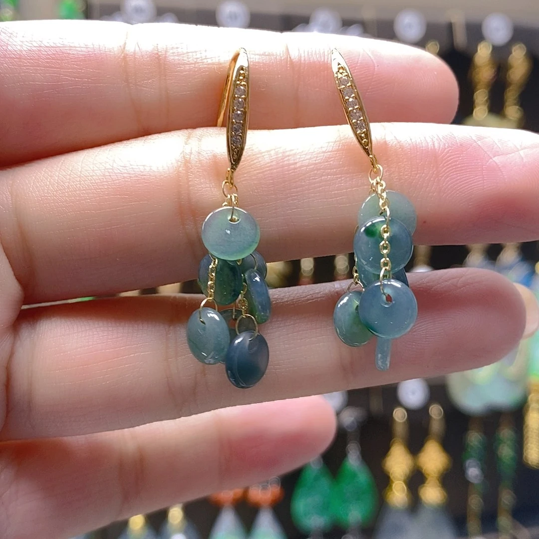 未镶嵌翡翠耳饰翡翠