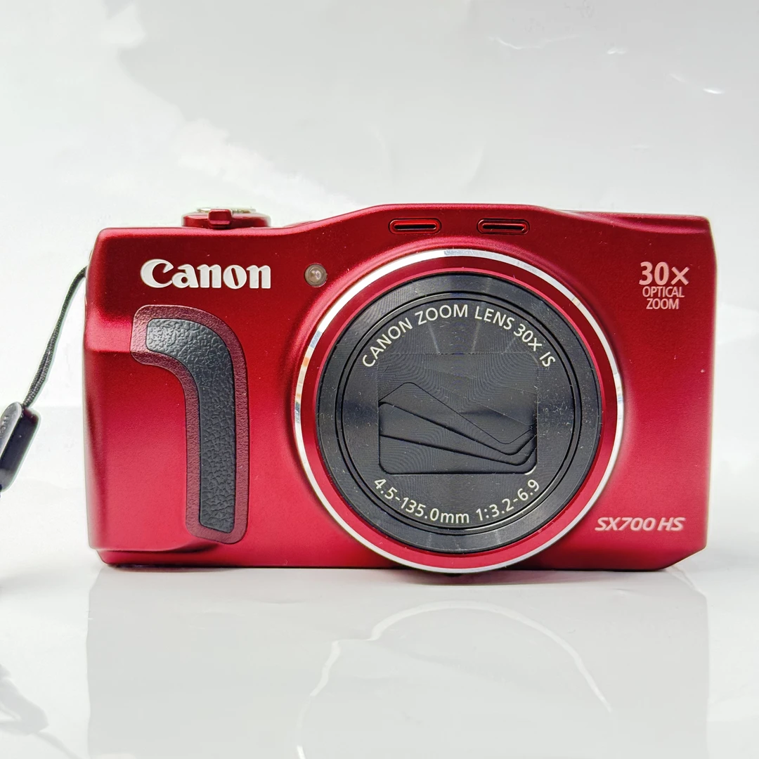 95新 Canon/佳能 sx700圣诞红1610万像素30倍变焦ccd数码相机