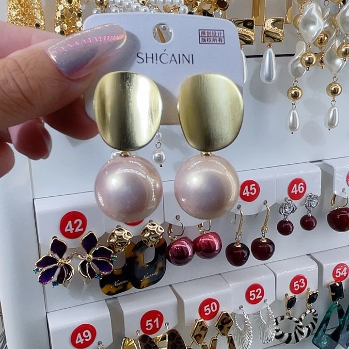 仿珍珠铁合金合金饰品耳饰24