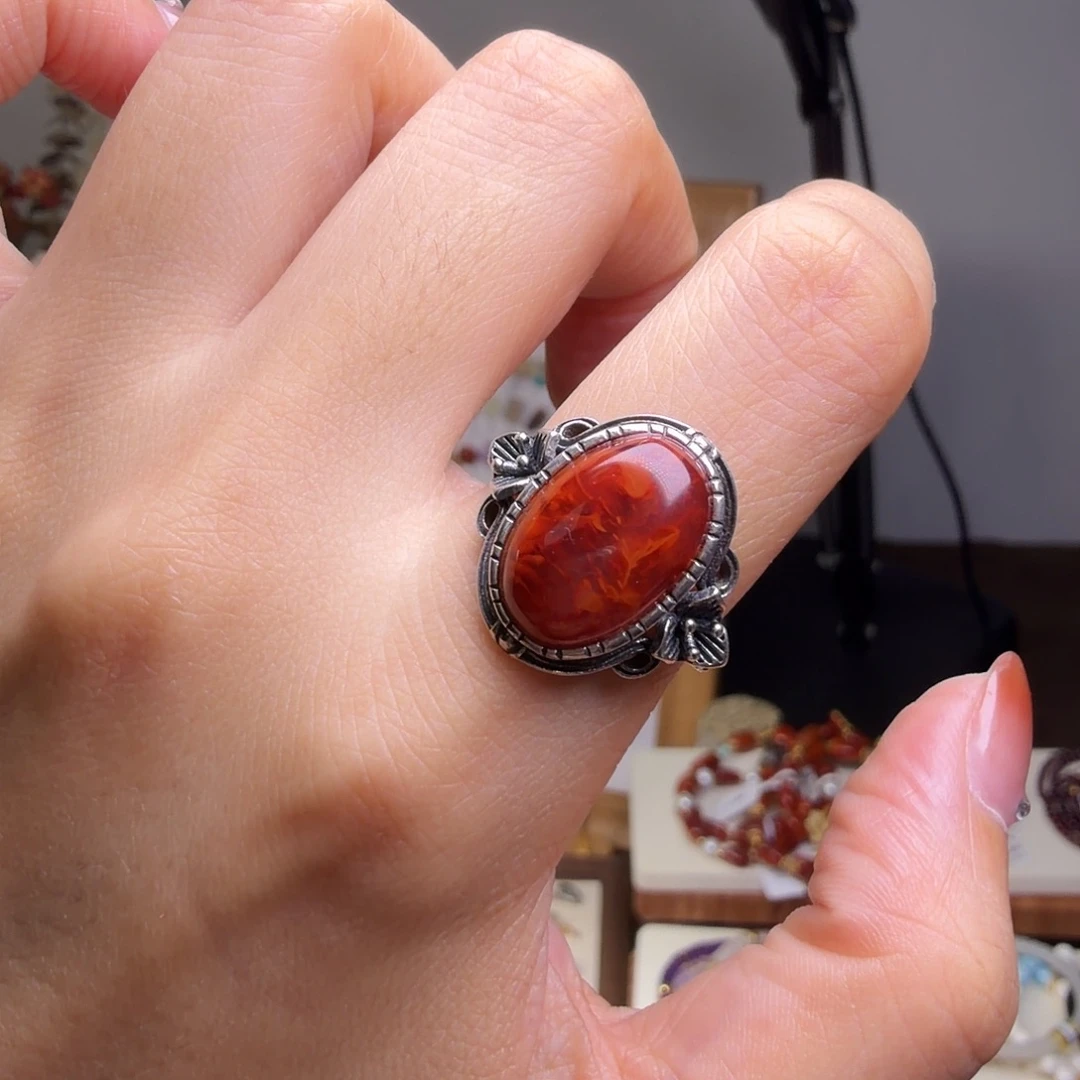 摆件银S925镶嵌水晶