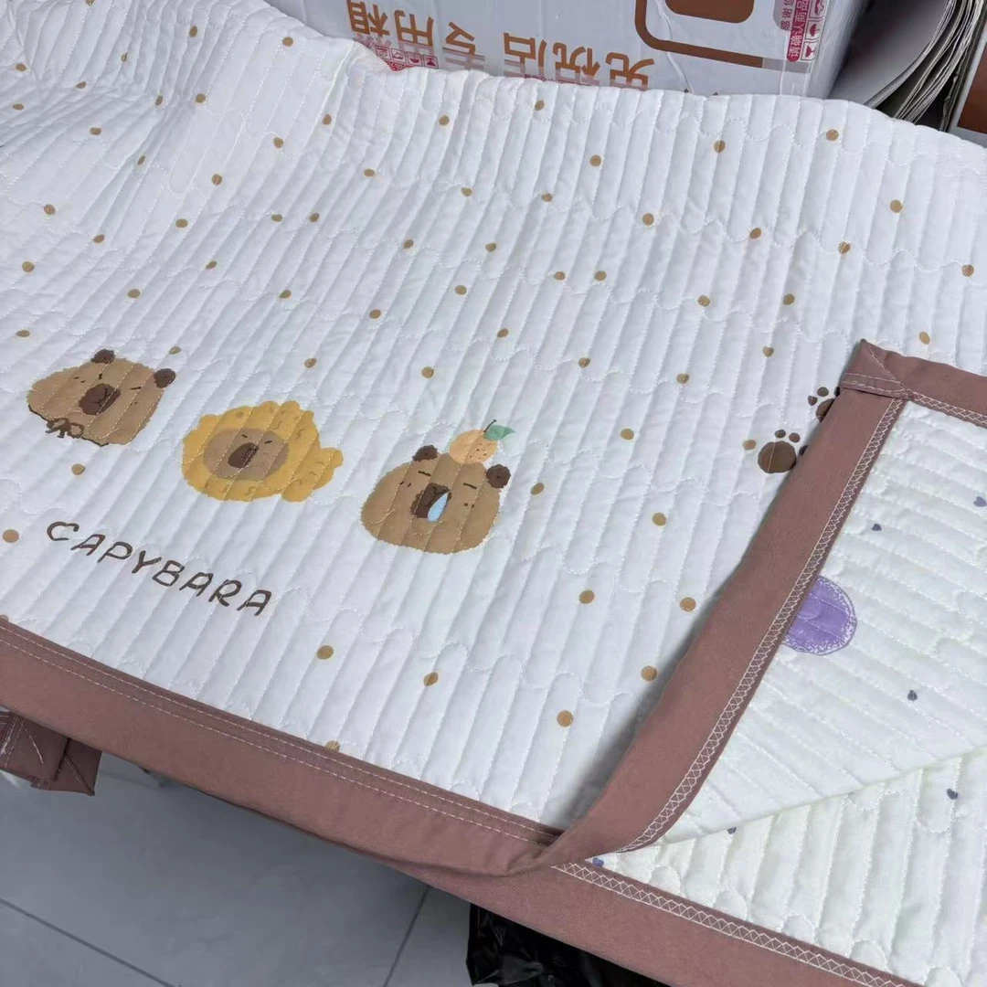 【京かわ会社】火山岩四季通用水洗棉床盖200*230cm新版可爱卡皮