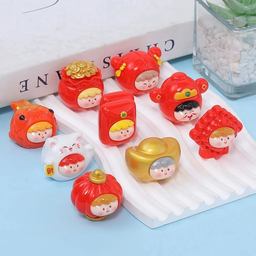 【直播拆】新年新款九宫格福气娃娃