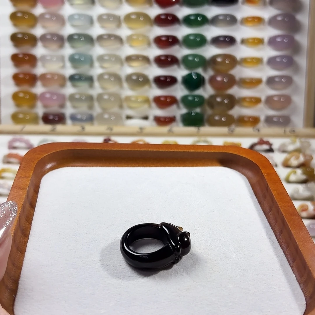 玛瑙/玉髓未镶嵌戒指