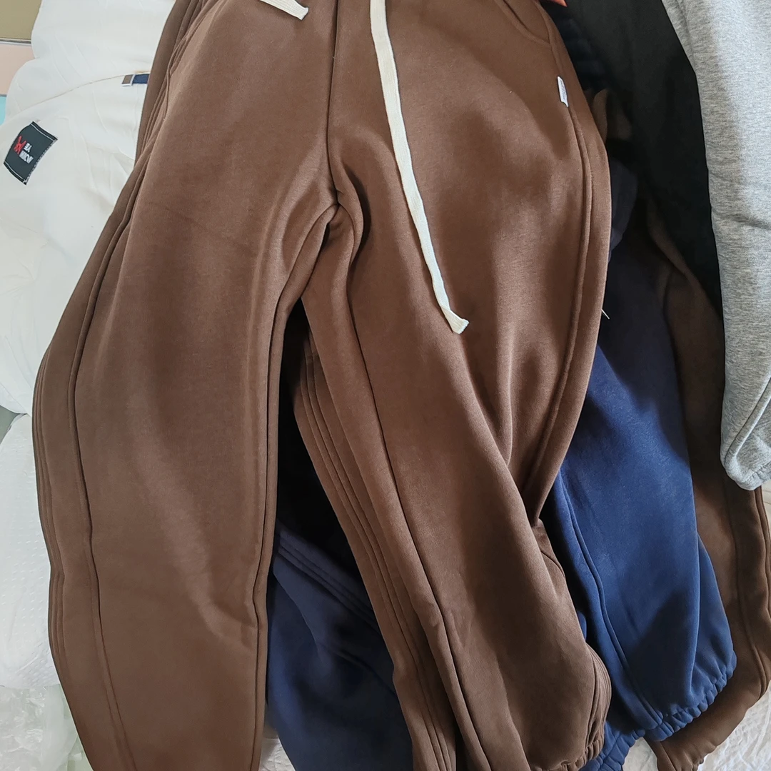 加绒防风长裤子男女同款1条装