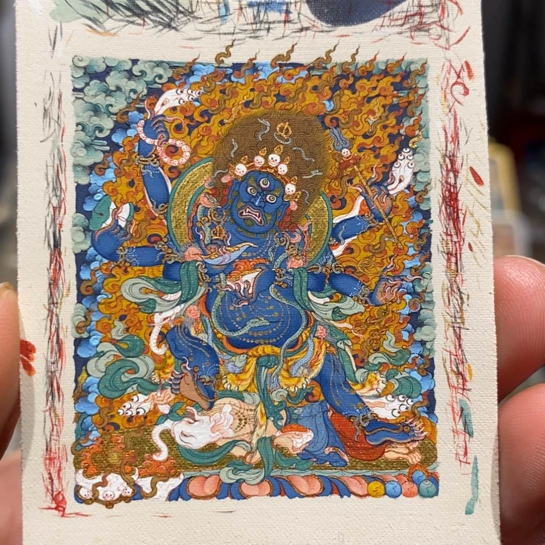 小***人吊坠唐卡唐卡画师的