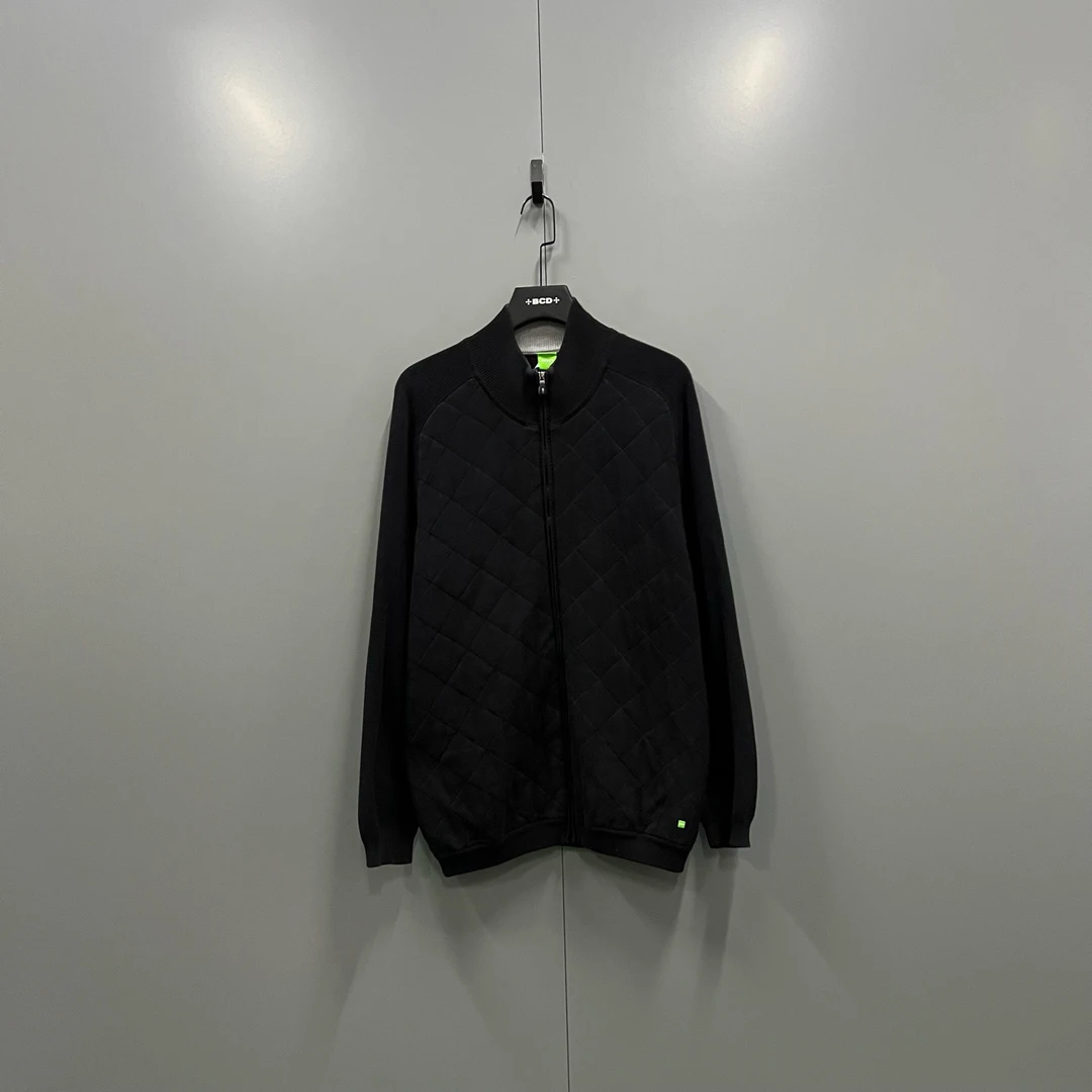 95新 maje jp123 BOSS 菱格压纹拉链外套 XL 207703