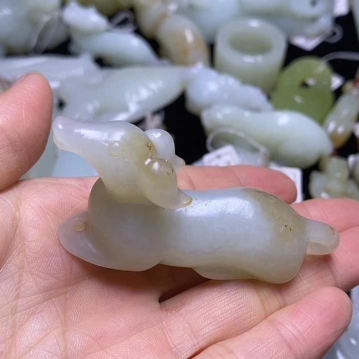 和田玉未镶嵌挂件