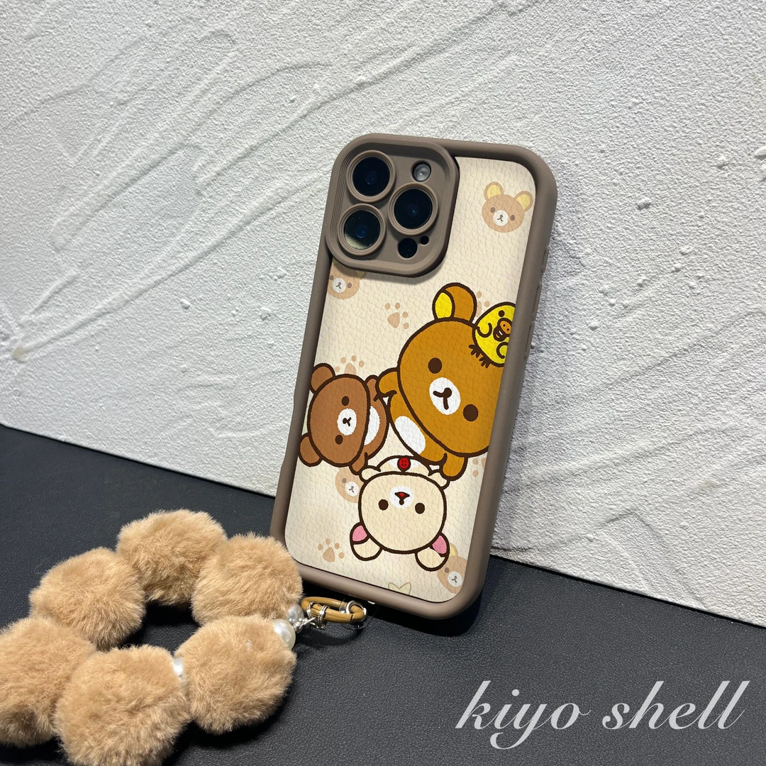 抬头轻松熊适用苹果17promax软壳手机壳iPhone华为vivo小米17oppo