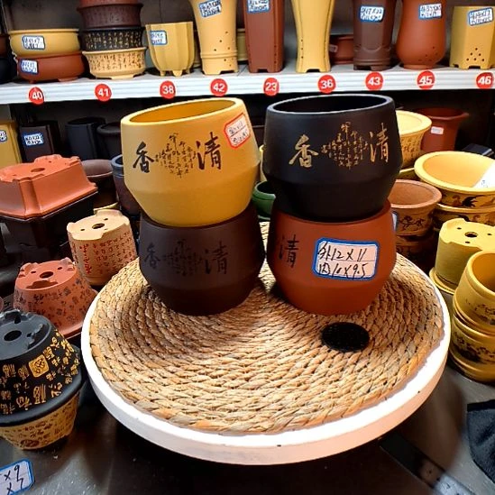 宜兴紫砂花盆45565