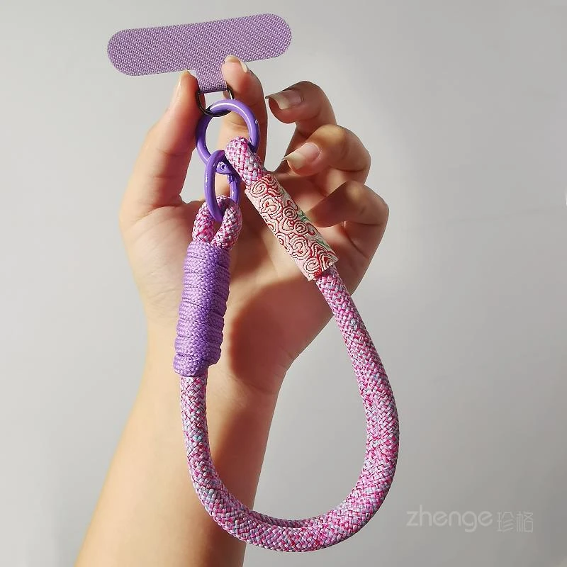 手机挂绳短款手腕国风祥云编织手绳结实防盗挂链男女时尚潮流挂件