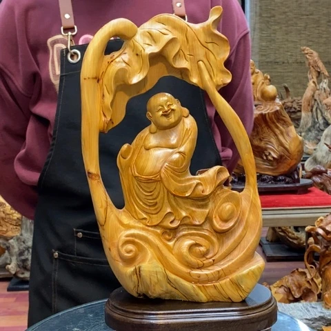 柏木（崖柏）富**祥太行崖柏陈化料摆件