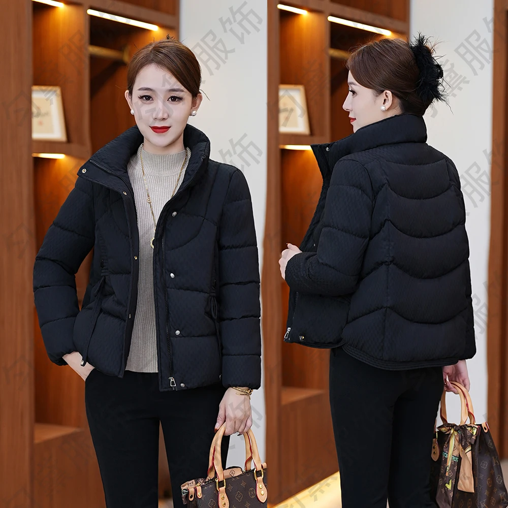 妈妈装短款棉衣2025冬季新款时尚保暖中老年棉服时尚加厚小棉袄