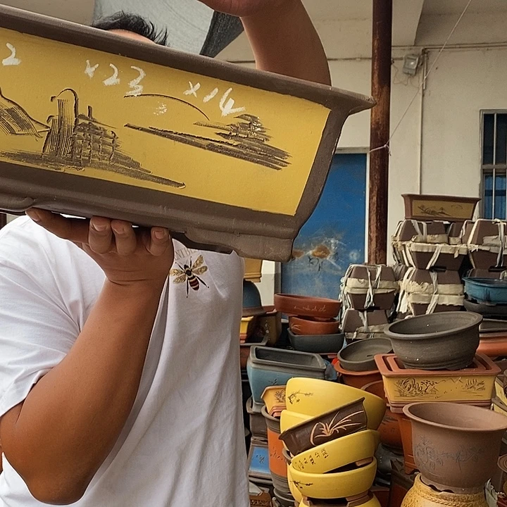 紫砂花盆紫砂花盆