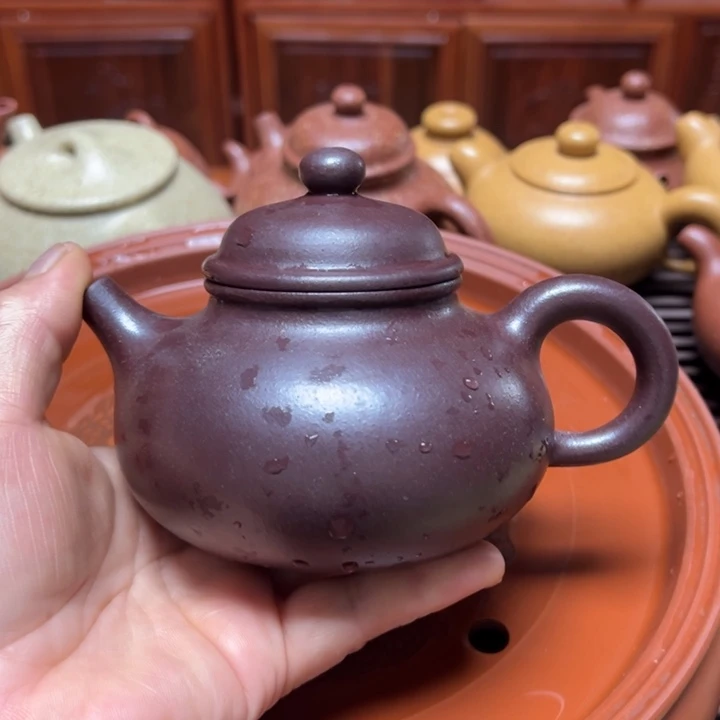 笑***坤茶杯紫砂宜兴原矿石红泥料