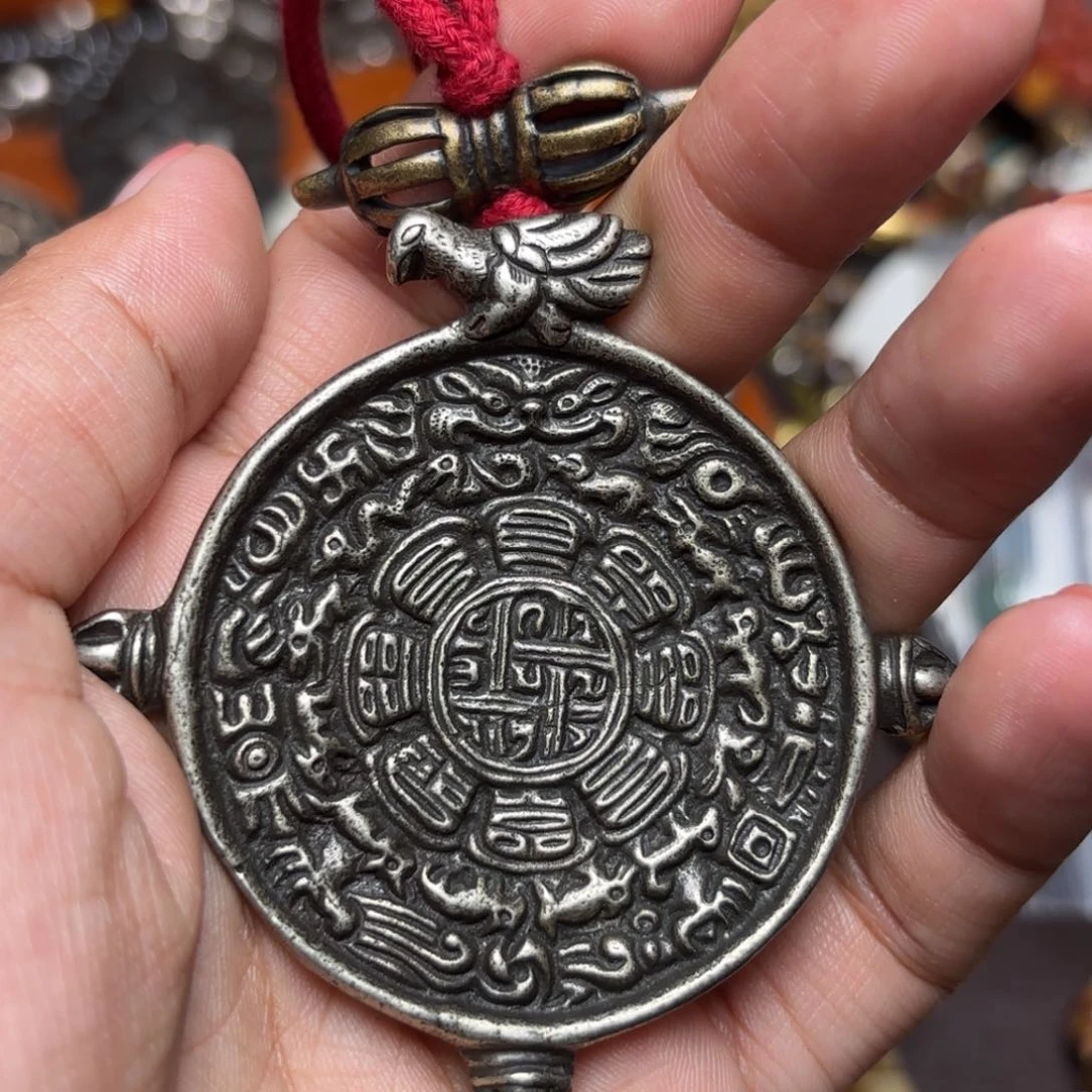 铜星月菩提吊坠项链