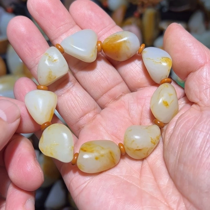 和田玉手串未镶嵌