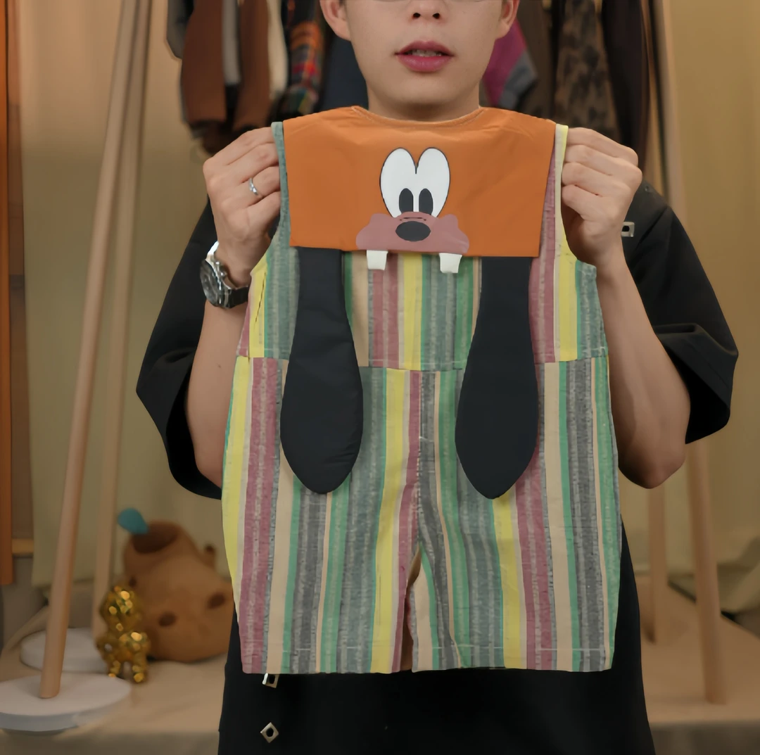 【麦田】2025夏季新款刺绣小猴子款可爱男女宝连体裤