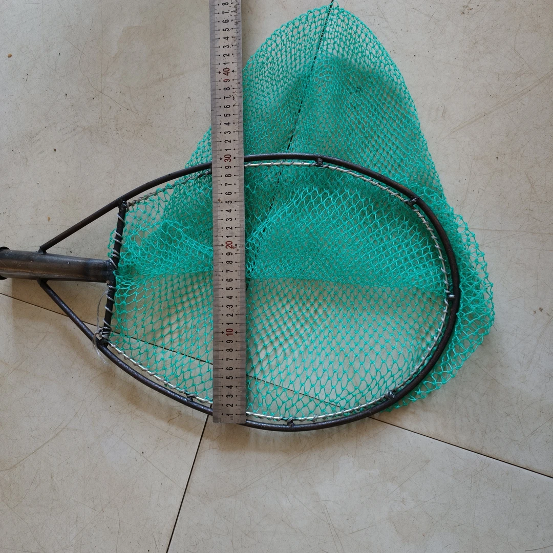 双圈防磨小眼便携捞鱼网兜实用渔具