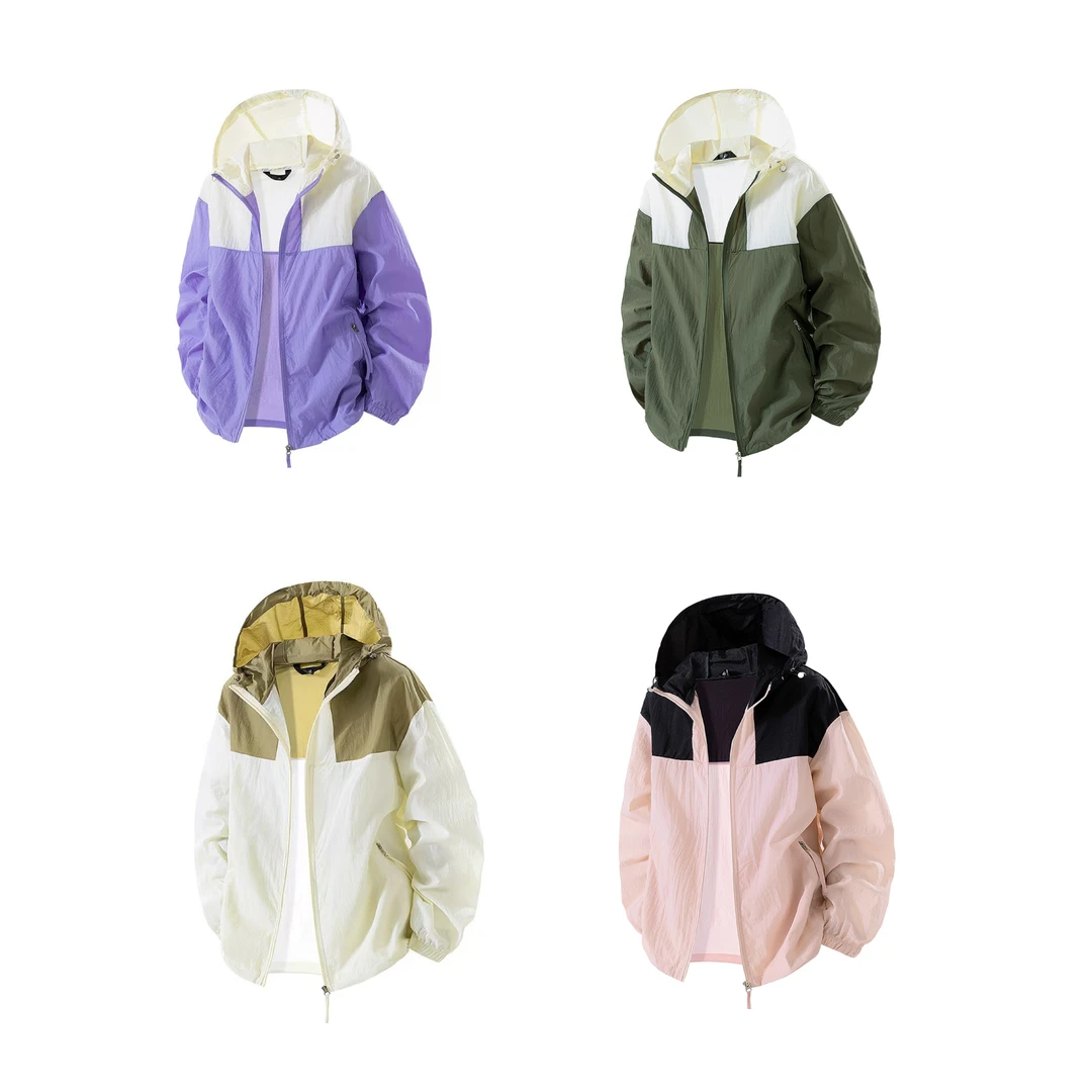 【锋哥专属】男女同款夏季拼色户外山系风透气轻薄防晒衣6103