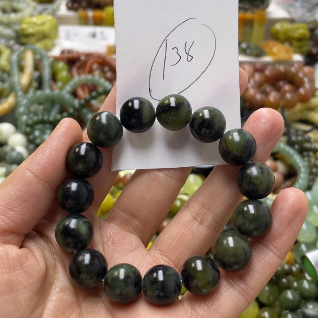 蛇纹石玉手链未镶嵌