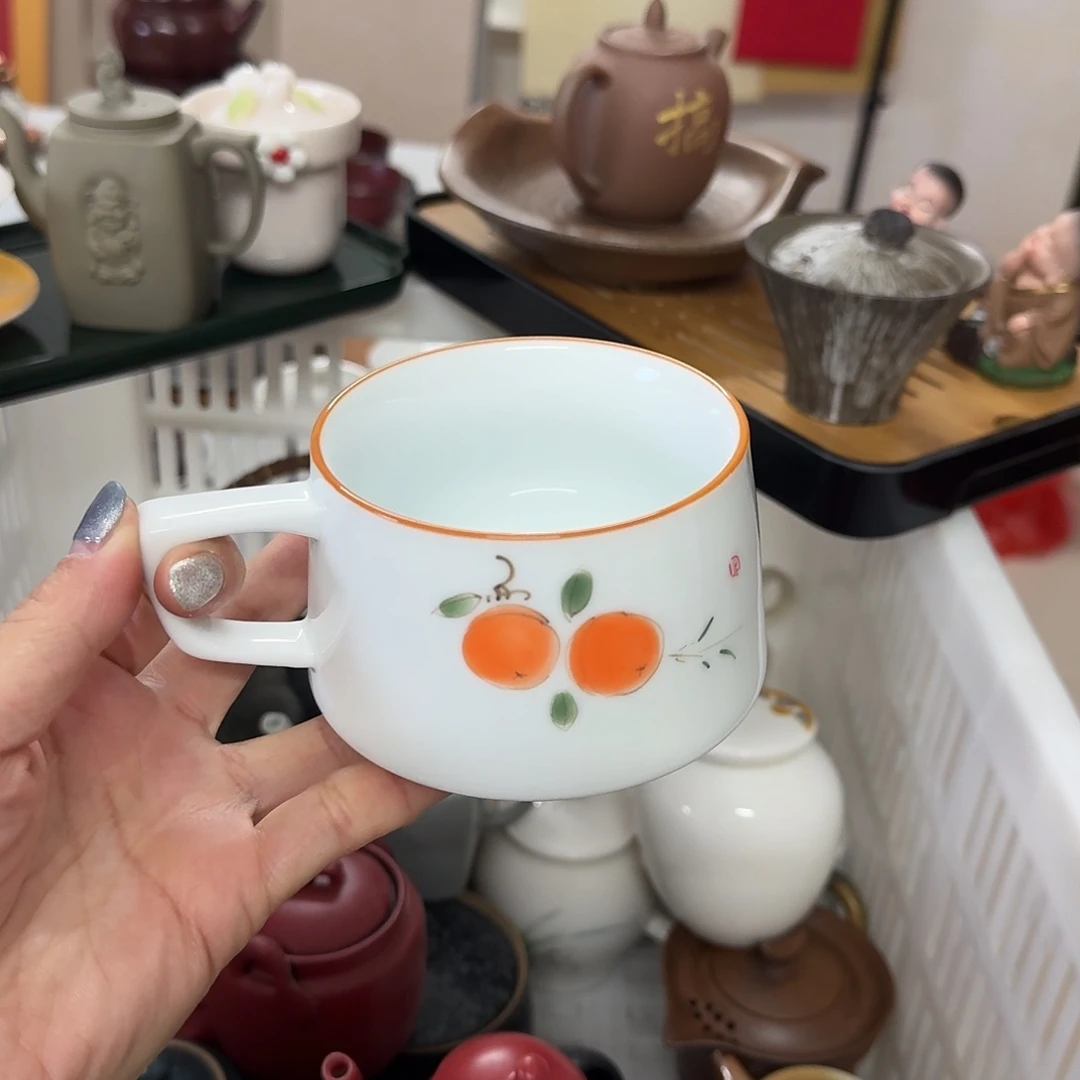 微瑕陶瓷茶具茶壶茶杯