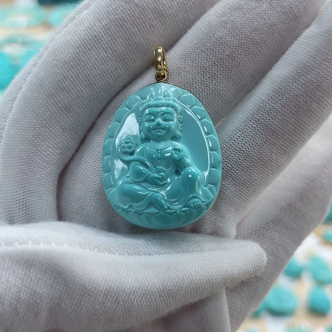 绿松石珠宝奇石未镶嵌