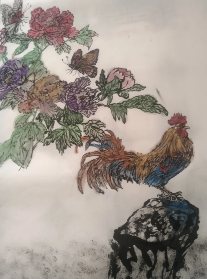 国画溪山行旅图客厅办公室挂画