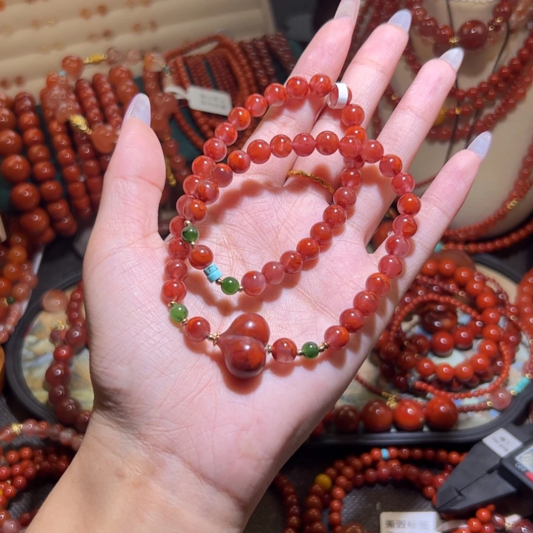 南红玛瑙未镶嵌手串7mm
