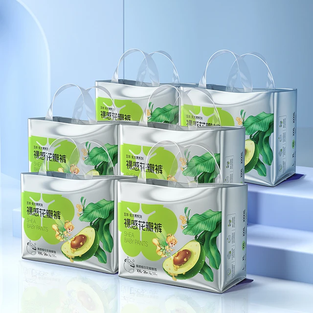 五羊乳木大婴儿囤货裤拉拉透气s-果码尿不湿纸尿裤宝宝3xl6包超薄