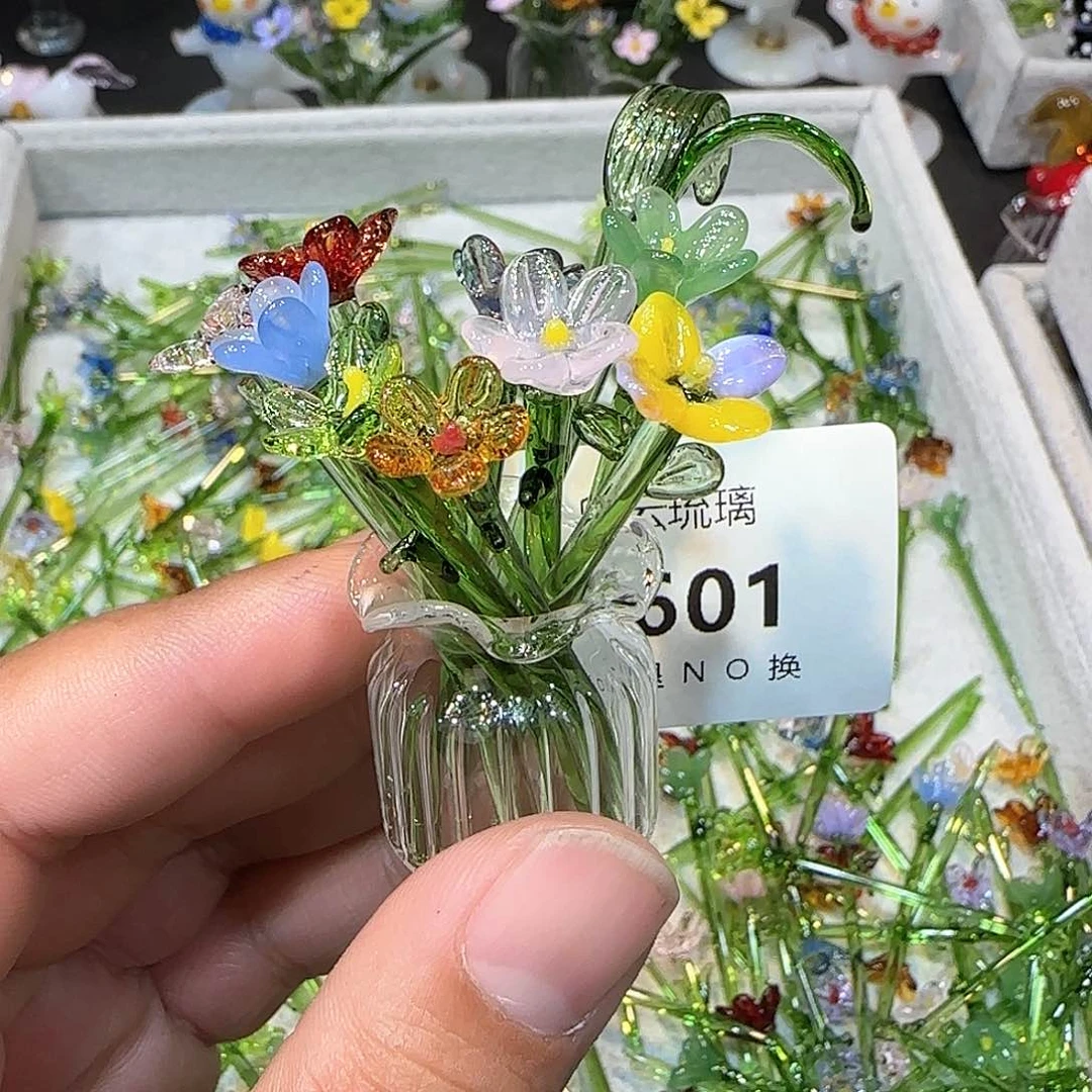 琉璃手工艺品601插花