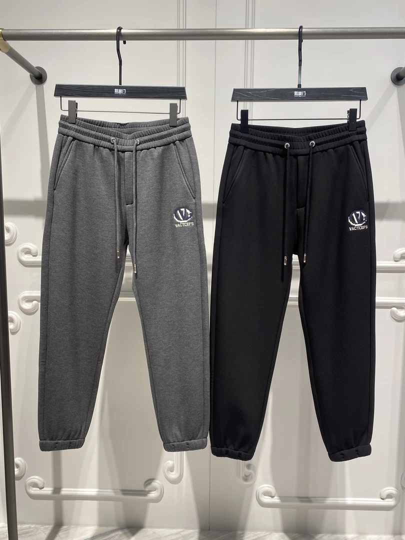 【凯旋门男装】欧货新款秋冬加厚加绒男士百搭束脚休闲运动裤