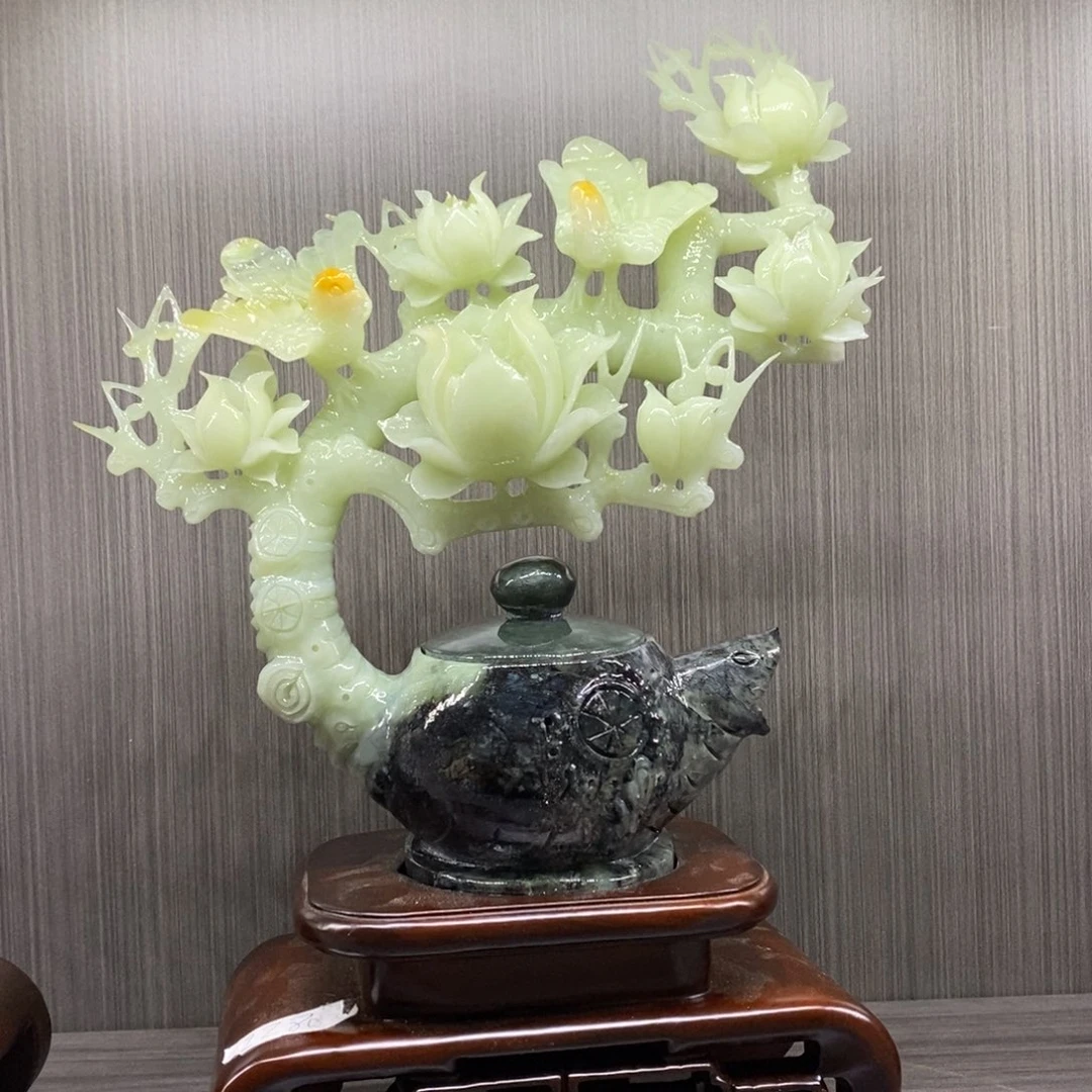 未镶嵌蛇纹石玉珠宝奇石