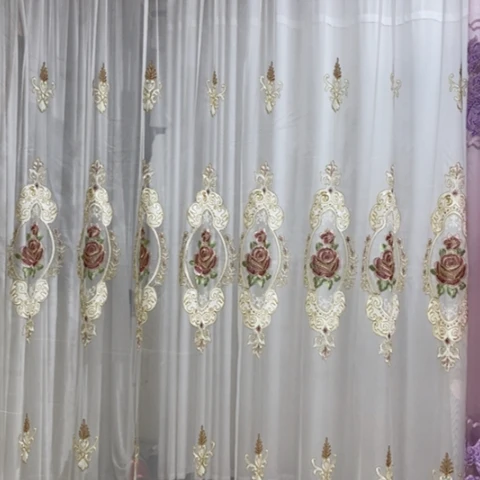 纱布白色纱帘6.3米S钩