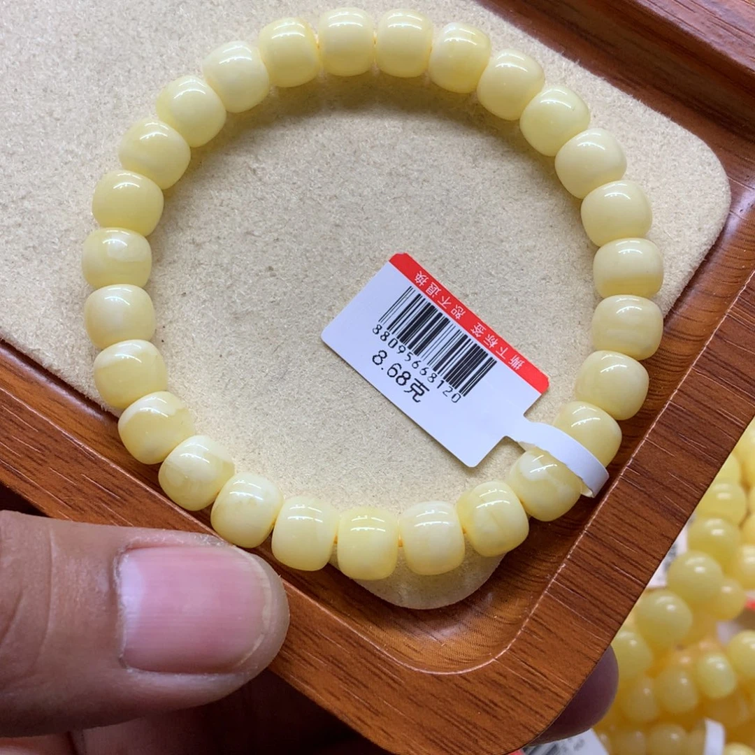 未镶嵌蜜蜡手链蜜蜡