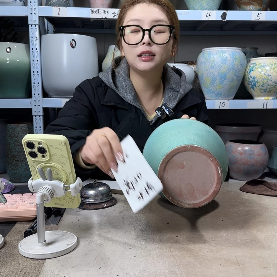 16@30 紫砂花盆尺寸无孔水培