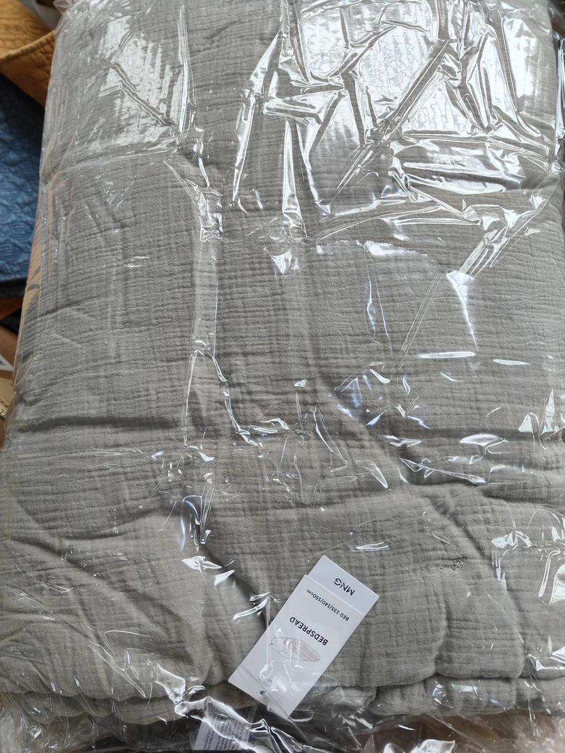 外贸高品质双层纱灰色空调被尺寸约230*250左右