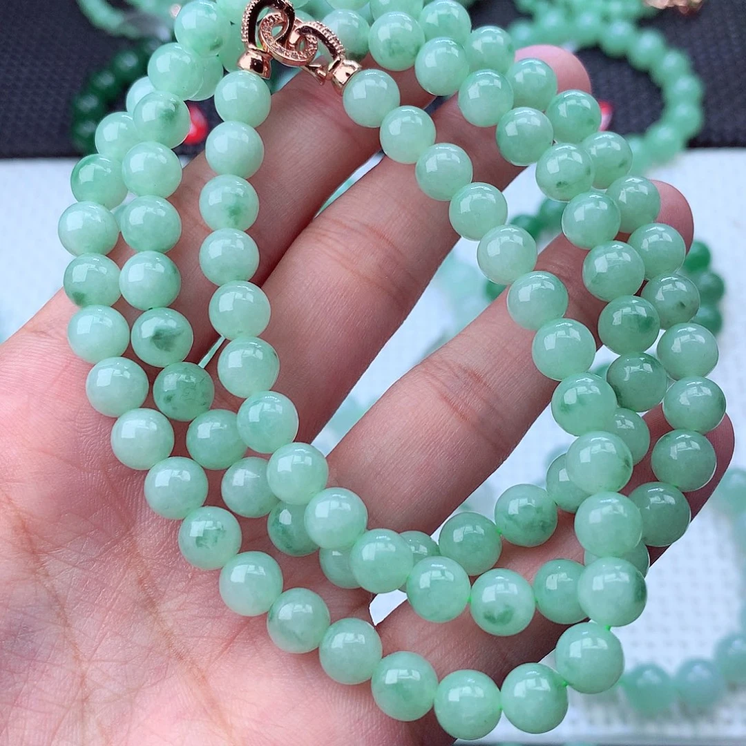 翡翠未镶嵌毛衣链