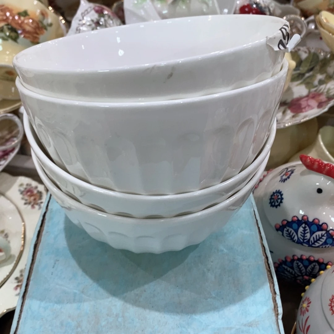 瓷4个6.5寸白碗，1111111111111111