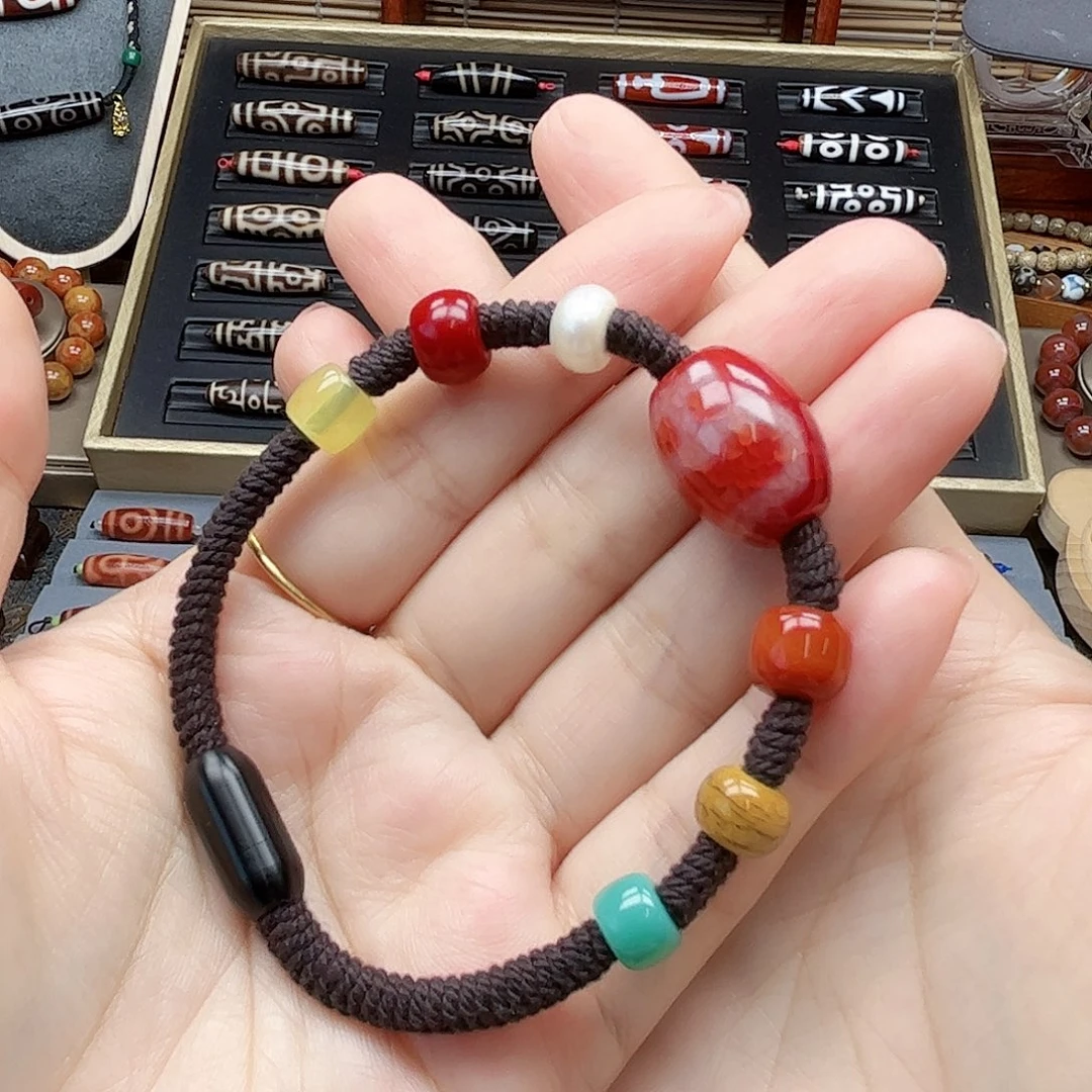 玛瑙/玉髓合金颈饰