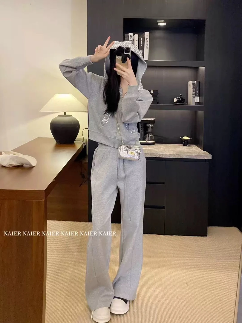 (69-139)Yu高货女装网红百搭辣妹春款新款套装