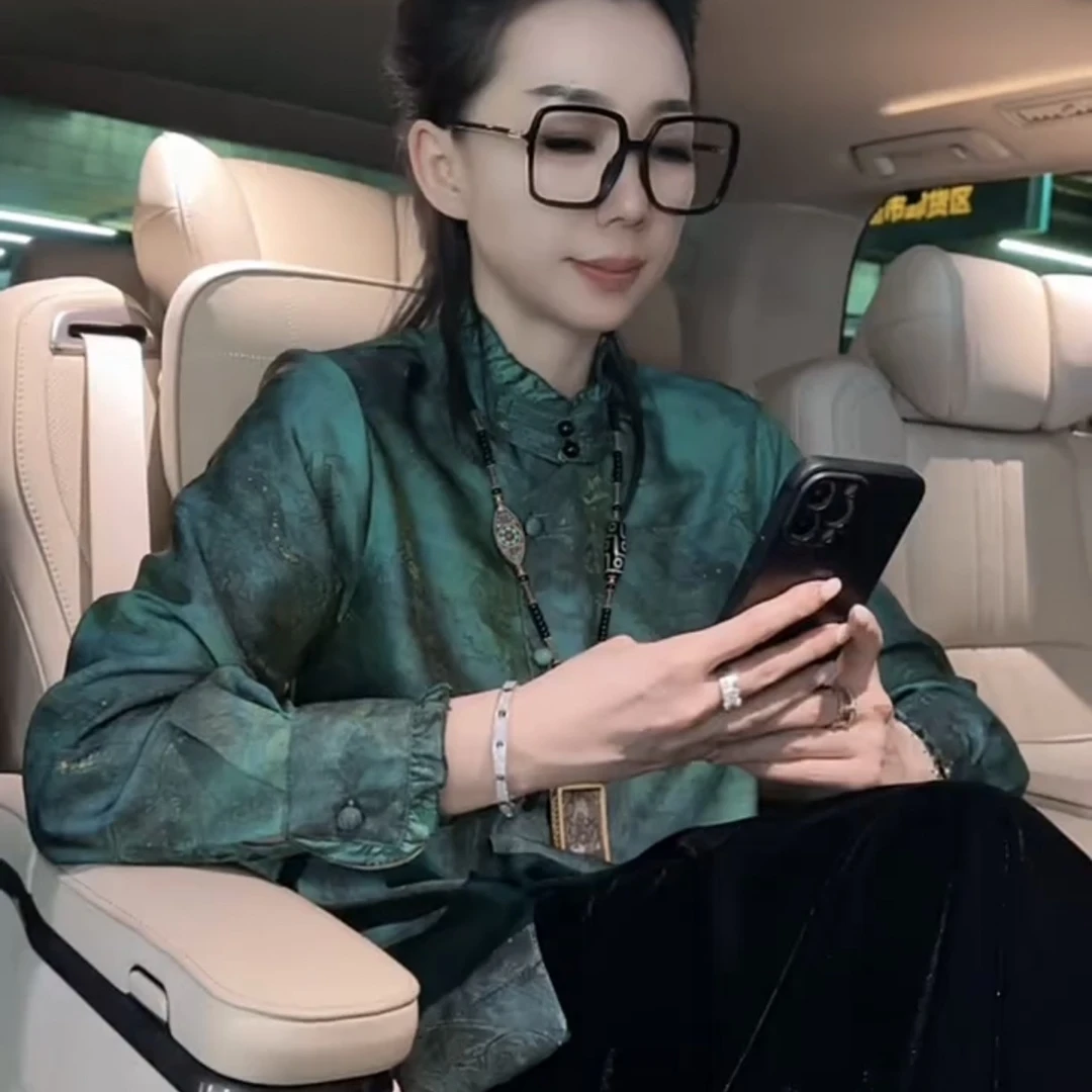 2025新款时尚衬衫女秋季新款长袖国风盘扣小衫上衣新中式百搭款
