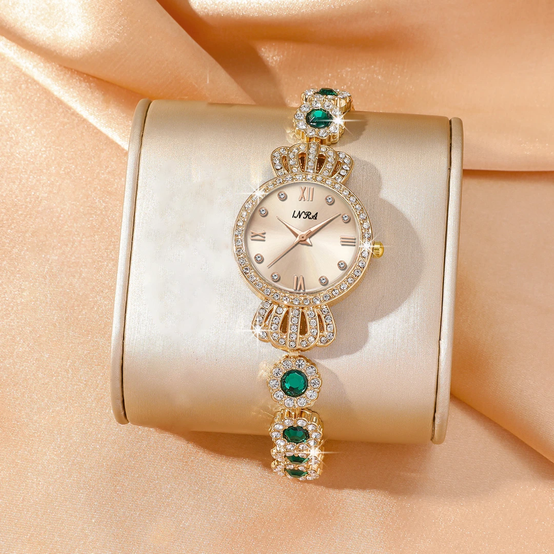 【园园的礼物】金色皇冠·小表盘轻奢手链腕表FL 6813   M