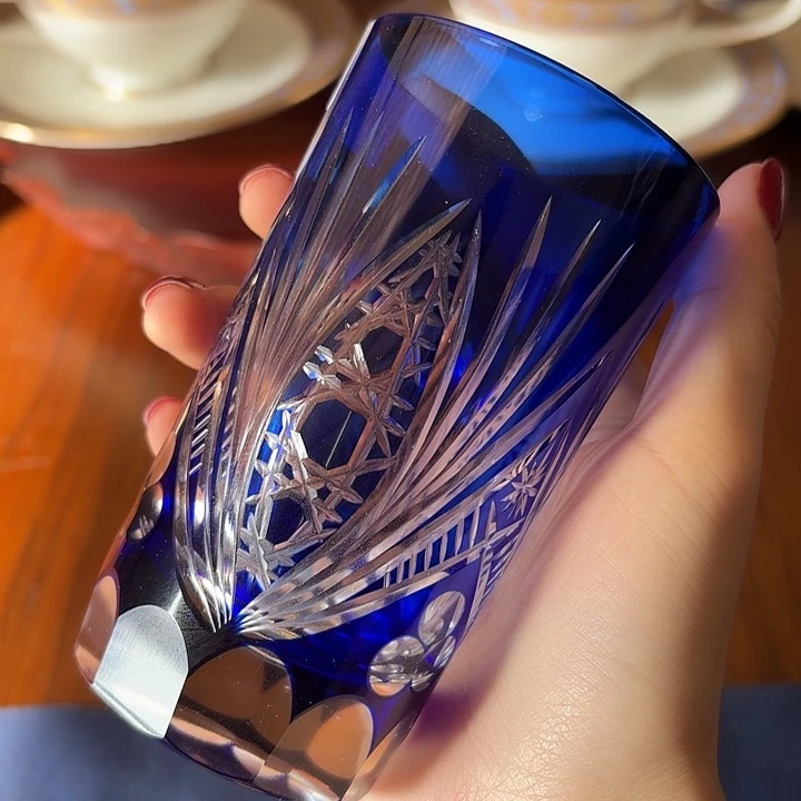 CAA4623蓝色切子杯
