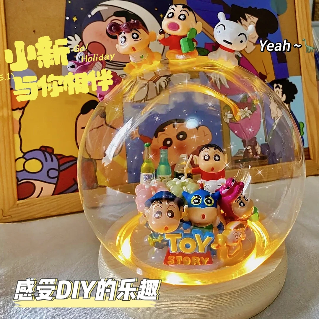 蜡笔小新玻璃罩小夜灯