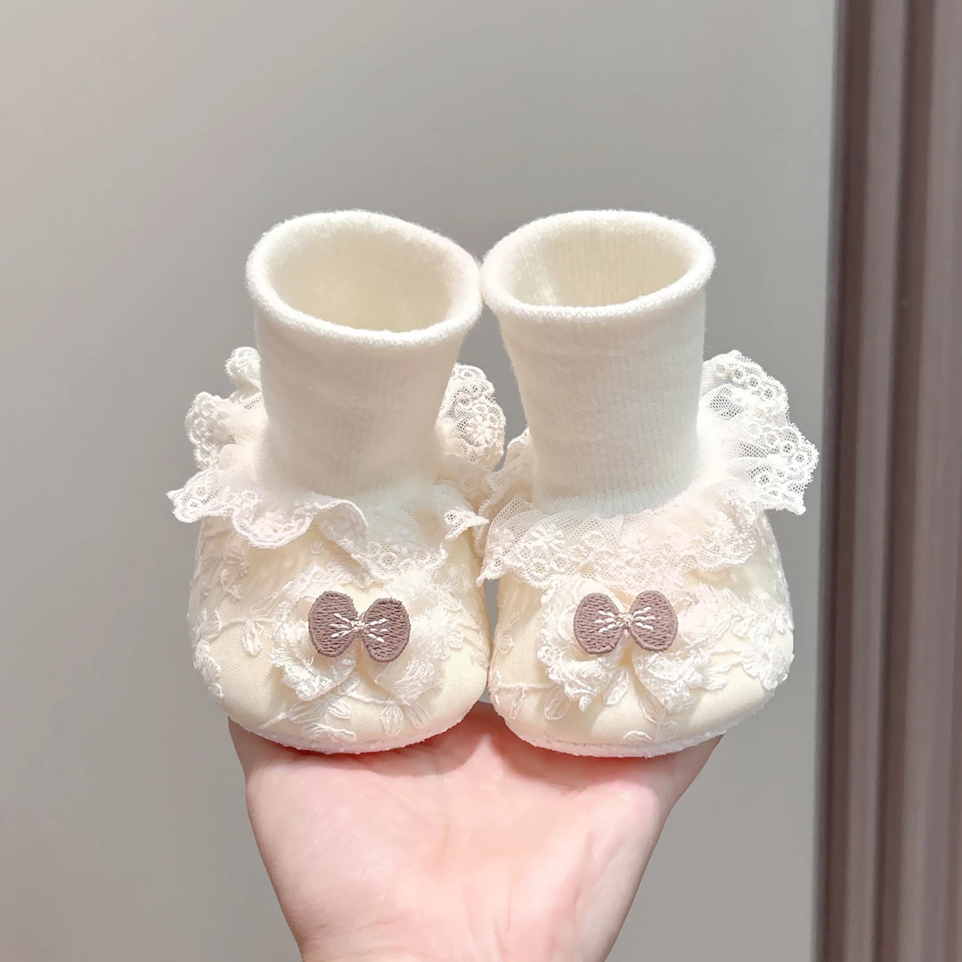 春秋女宝宝车缝线步前鞋婴儿鞋女童鞋子防滑套筒公主防踢婴儿鞋子