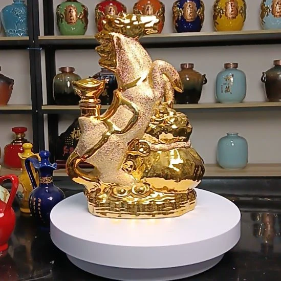 景德镇陶瓷酒瓶 3 斤马