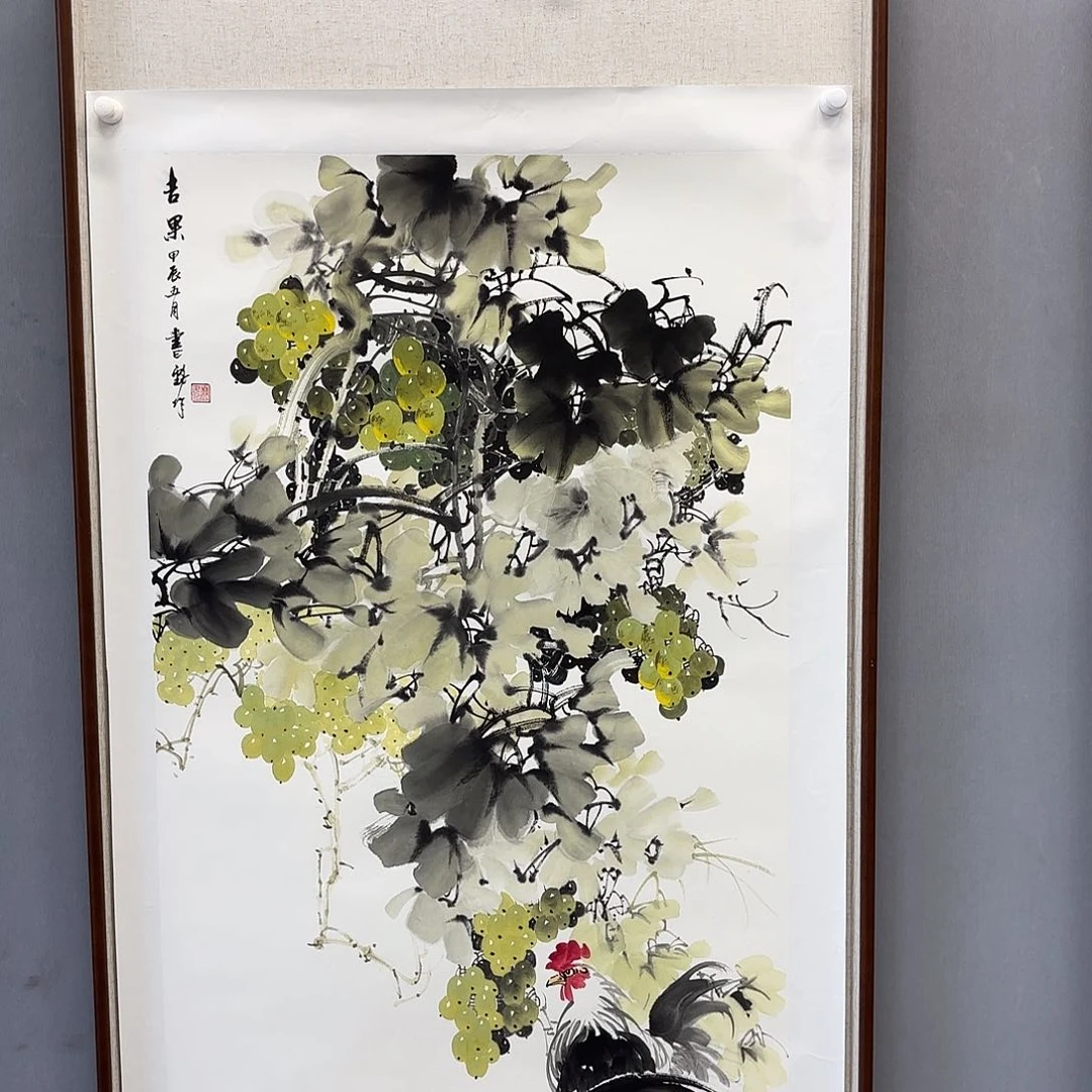 国画艺术家真人手绘