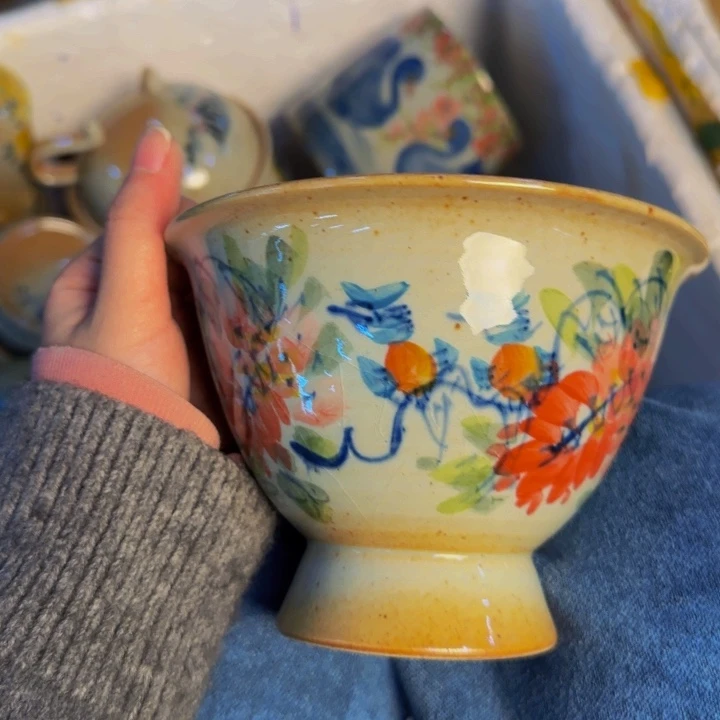 瓷片景德镇陶瓷手工手绘